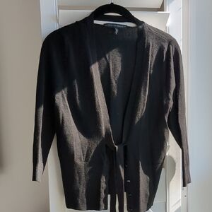 White House Black Market Black Cardigan Sweater